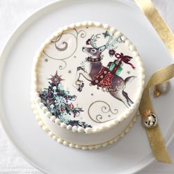 Twas the Night Before Christmas Reindeer Four-Layer Cake, Serves 8-10