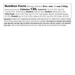 Williams Sonoma Pasta Sauce, Mushroom Bolognese