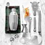Williams Sonoma Stainless Steel Bar Tool Set and Cocktail Shaker