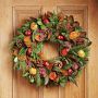 Holiday Fruit Live Wreath, 22&quot;