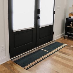 Neighburly Initial Stripes Indoor/Outdoor Monogram Doormat