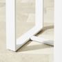 Santa Barbara Outdoor White Metal Bar Table (37.5&quot;)