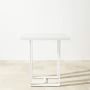 Santa Barbara Outdoor White Metal Bar Table (37.5&quot;)