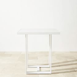 Santa Barbara Outdoor White Metal Bar Table (37.5&quot;)