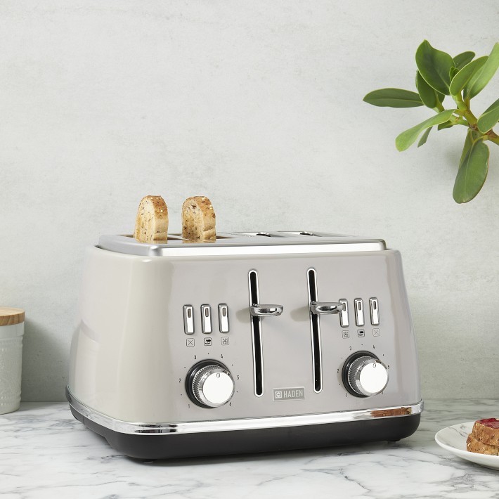 Haden Cotswold 4-Slice Wide Slot Stainless-Steel Toaster