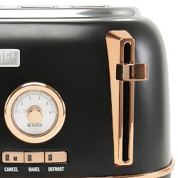 Haden Dorset 4-Slice Wide Slot Stainless-Steel Toaster