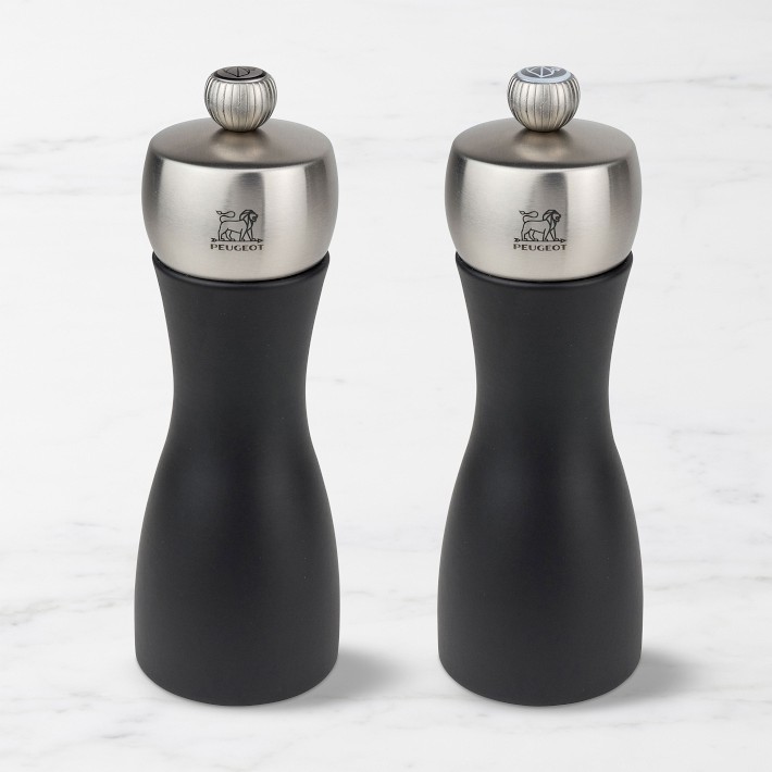 Peugeot Fidji Salt & Pepper Mill Set, Matte Black