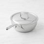Demeyere Atlantis Stainless-Steel Curved Saute Pan, 3 1/2-Qt.