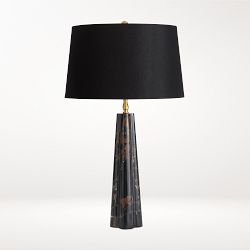 Roman Marble Table Lamp, Black