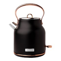 OPEN BOX: Haden Heritage Stainless-Steel Electric Cordless Kettle, 1.7-L, Black & Copper