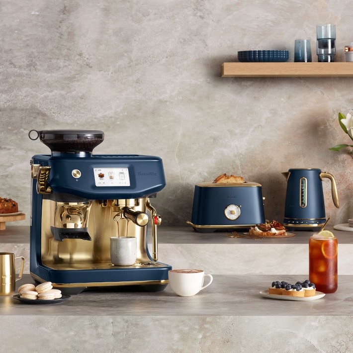BRIESTA ブリエスタ　Gradation Blue Breville Barista Touch™ Automatic Espresso Machine, Damson