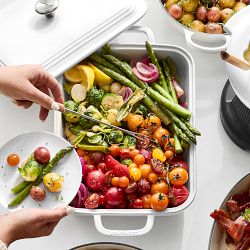 Le Creuset San Francisco Stoneware Rectangular Covered Baker, 4-Qt.