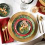 Christmas Forest Salad Plates, Set of 4