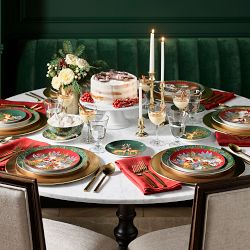 Christmas Forest Salad Plates, Set of 4