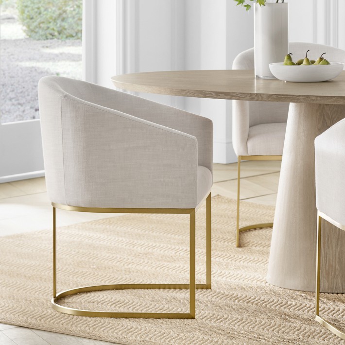 Bradley Upholstered Curved Back Armchair