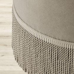Camile Stool with Samuel &amp; Sons Fringe (21&quot;)
