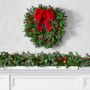 Holiday Berry &amp; Pine Pre-Lit Live Wreath &amp; Garland