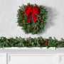 Holiday Berry &amp; Pine Pre-Lit Live Wreath &amp; Garland