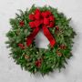 Holiday Berry &amp; Pine Pre-Lit Live Wreath &amp; Garland