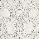Morris & Co. Wallpaper Swatch, Pure Pimpernil, Black Ink, 6" X 6"