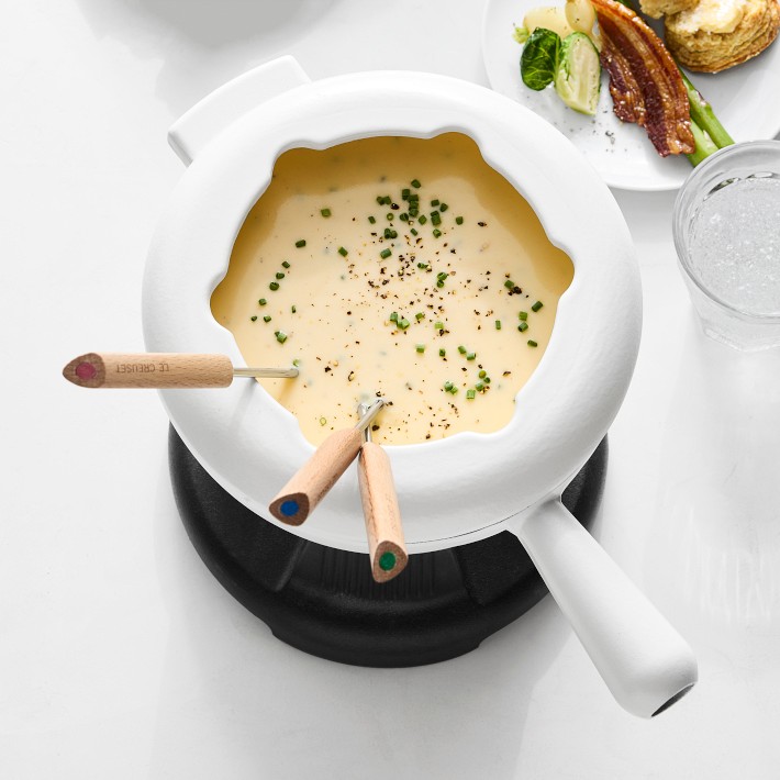 Le Creuset Enameled Cast Iron Fondue Pot, 2 1/2-Qt Le Creuset Enameled Cast Iron Fondue Pot, 2 1/2-Qt