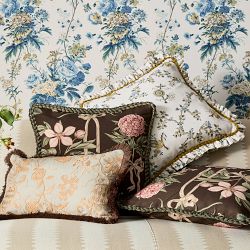 Sanderson x Giles Deacon Trelliage Pillow Cover