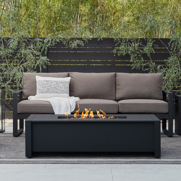 Freeport Metal Rectangular Fire Table (52&quot;)