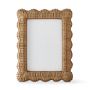 AERIN x Williams Sonoma Home Wicker Scalloped Gallery Frame