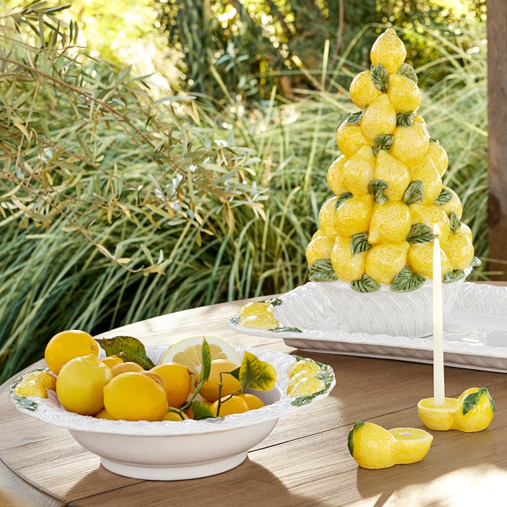 Limone Tiny Taper Holders, Set of 2