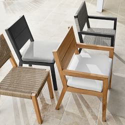 Larnaca Outdoor Metal x All-Weather Weave Dining Armchair