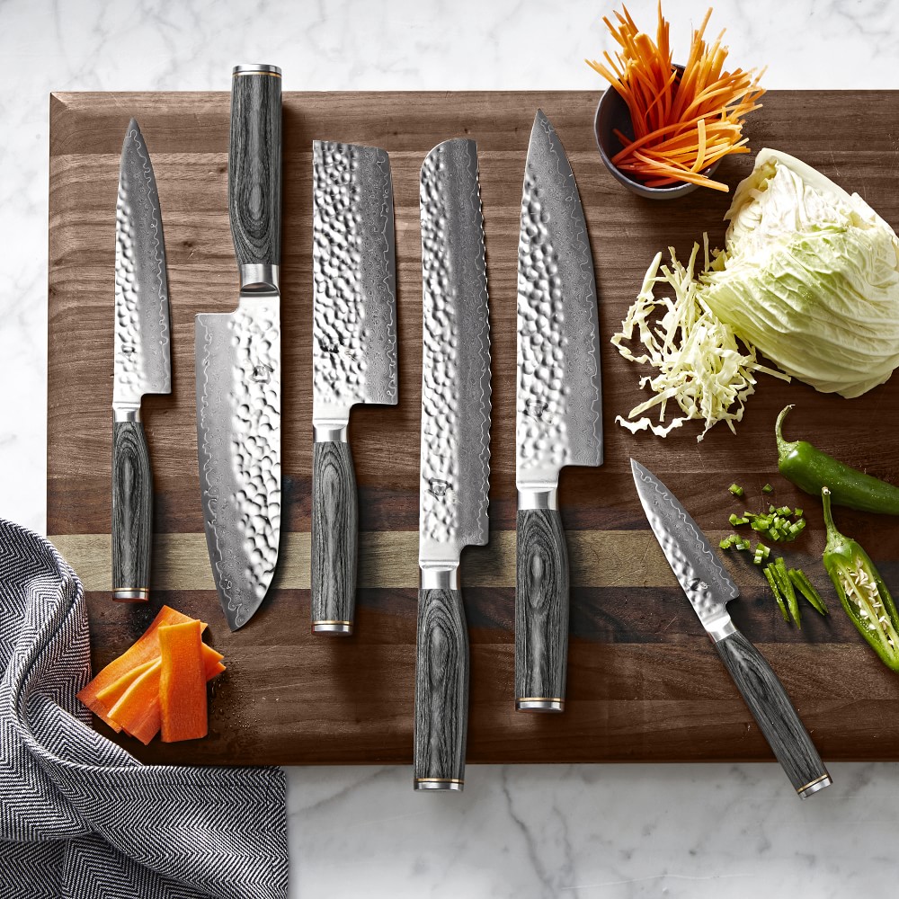 Shun Premier Grey Santoku Knife, 7&quot;