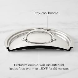 Williams Sonoma Signature Thermo-Clad&#8482; Stainless-Steel Deep Saut&#233; Pan with Fryer Basket