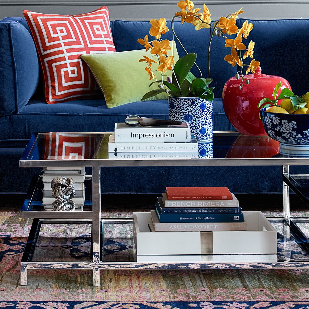 Blue and White Cachepot Vine Motif