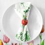 Cloisonn&#233; Ladybug Napkin Rings, Set of 4