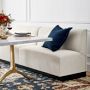 Garbo Upholstered Customizable Banquette &ndash; Smooth Back