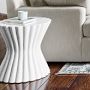 Gesso Scallop Side Table (19&quot;)