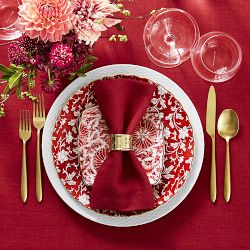 Linen Double Hemstitch Napkins, Set of 4