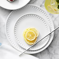 Pillivuyt Beaded Coupe Bread &amp; Butter Plates, Set of 4