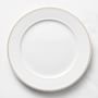 Pillivuyt Plisse Gold Porcelain Dinner Plates, Set of 4