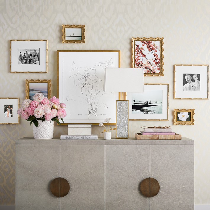 AERIN x Williams Sonoma Home Gilded Bamboo Gallery Frame