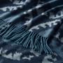 European Novelty Cashmere Throw, Marrakesh Ikat, Navy