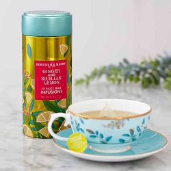 Fortnum &amp; Mason Sicilian Lemon &amp; Ginger Infusion Tea Bags, Set of 15