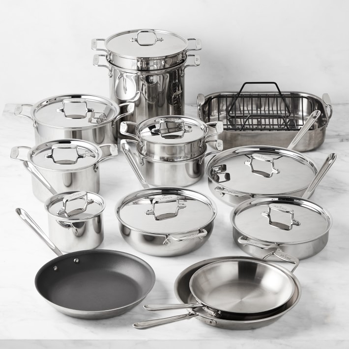 All-Clad D5 Stainless-Steel 24-Piece Cookware Set