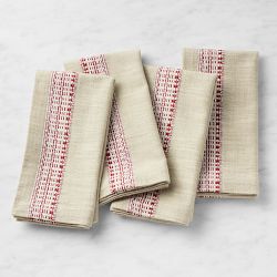 France Stripe Napkins, Set of 4