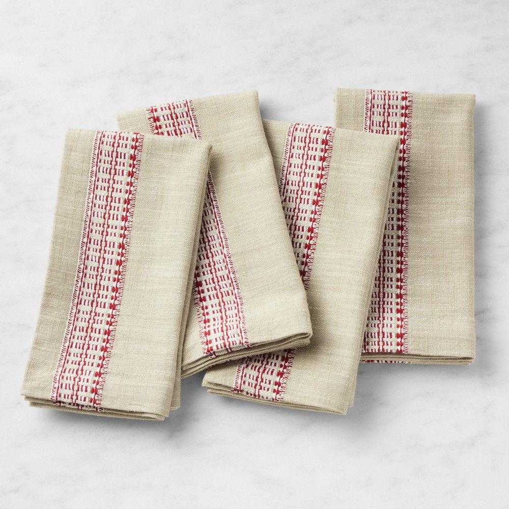France Stripe Napkins, Set of 4