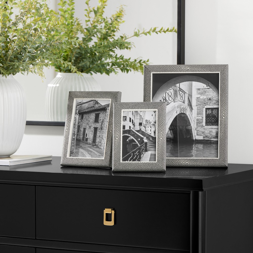 Faux Shagreen Picture Frames