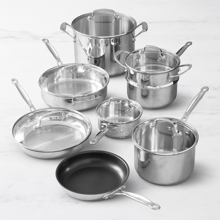 Cuisinart Chef's Classic Stainless-Steel 14-Piece Cookware Set