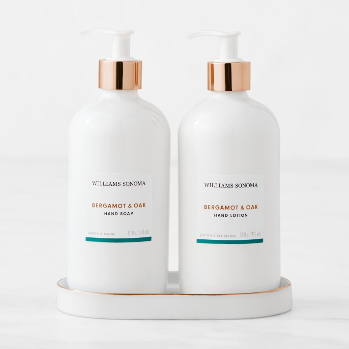 Home Fragrance 3-Piece Hand Soap & Lotion Set, Bergamot & Oak, Classic