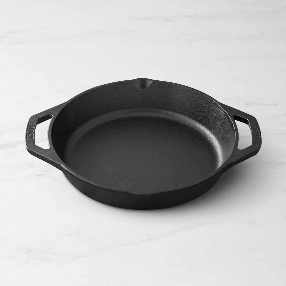 Lodge Seasoned Cast Iron Double-Handled Skillet, 10 1/4"