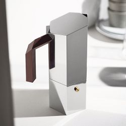 Alessi Menhir Stainless Steel Stovetop Espresso Maker